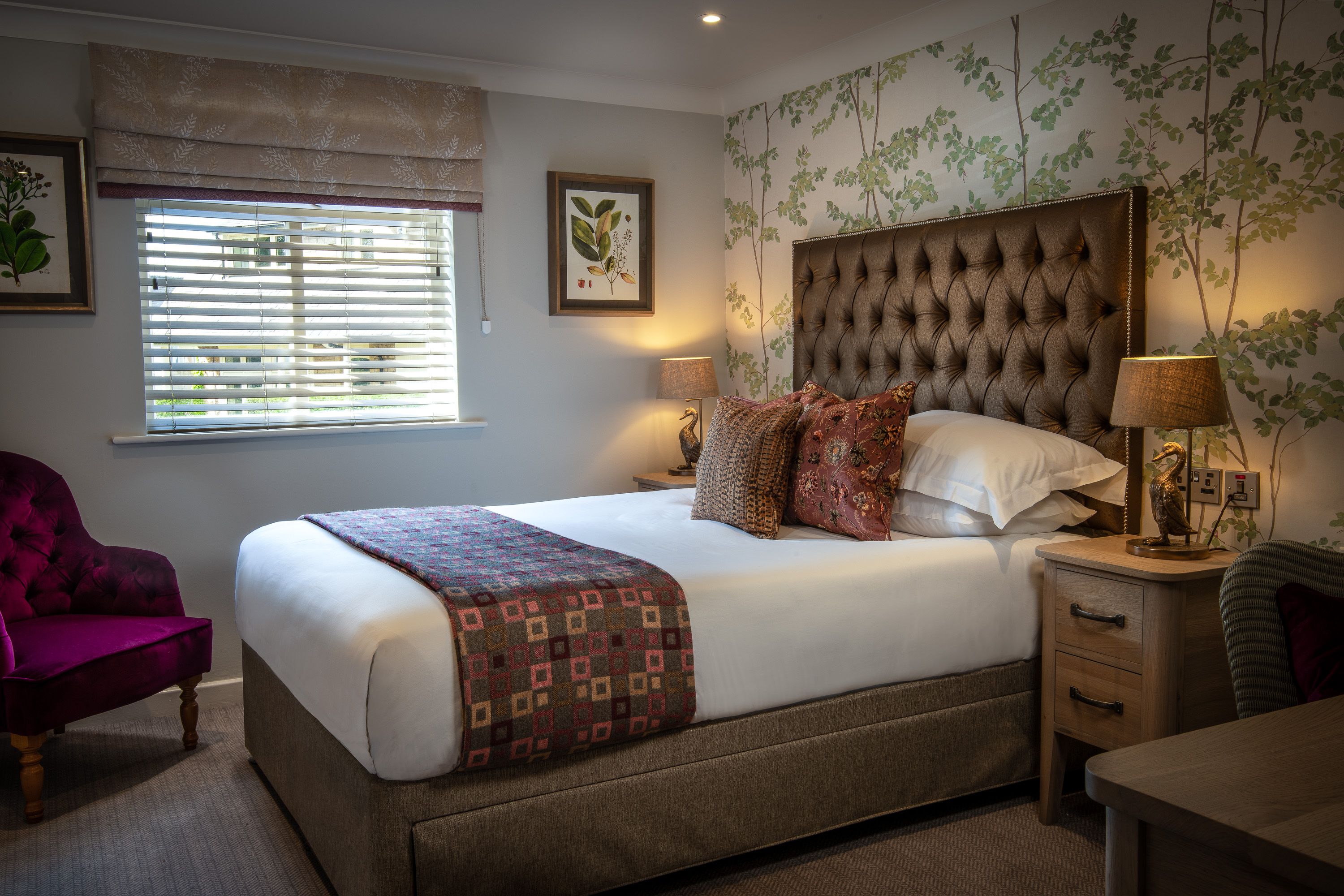 bedroom at the millstone ribble valley